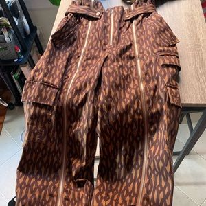 Ivy Park Adidas Monogram Zip Pants Size S